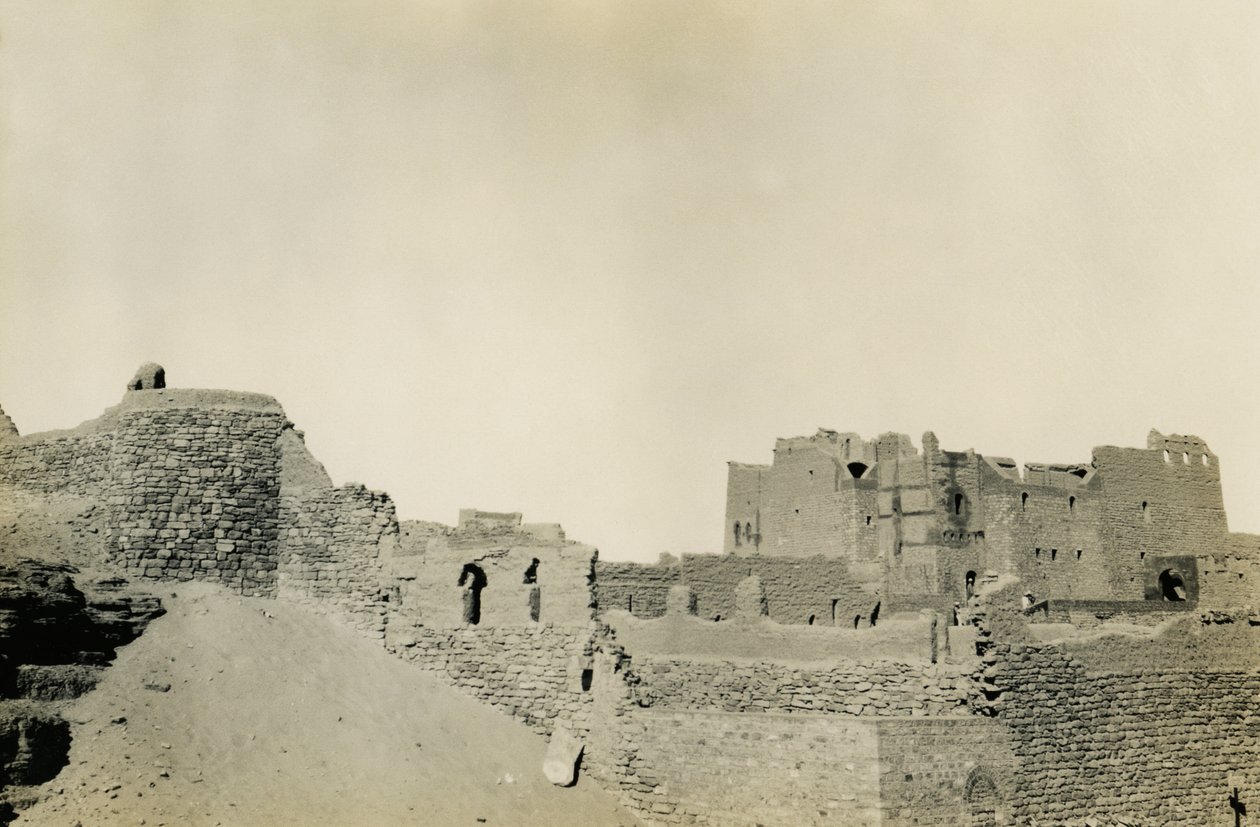 Monastère de Saint-Siméon, vu du sud-est, Assouan, Égypte, photographie d