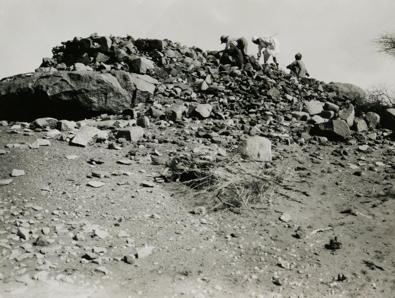 Ruines dans la région de Goz Regeb, Soudan, photographie d
