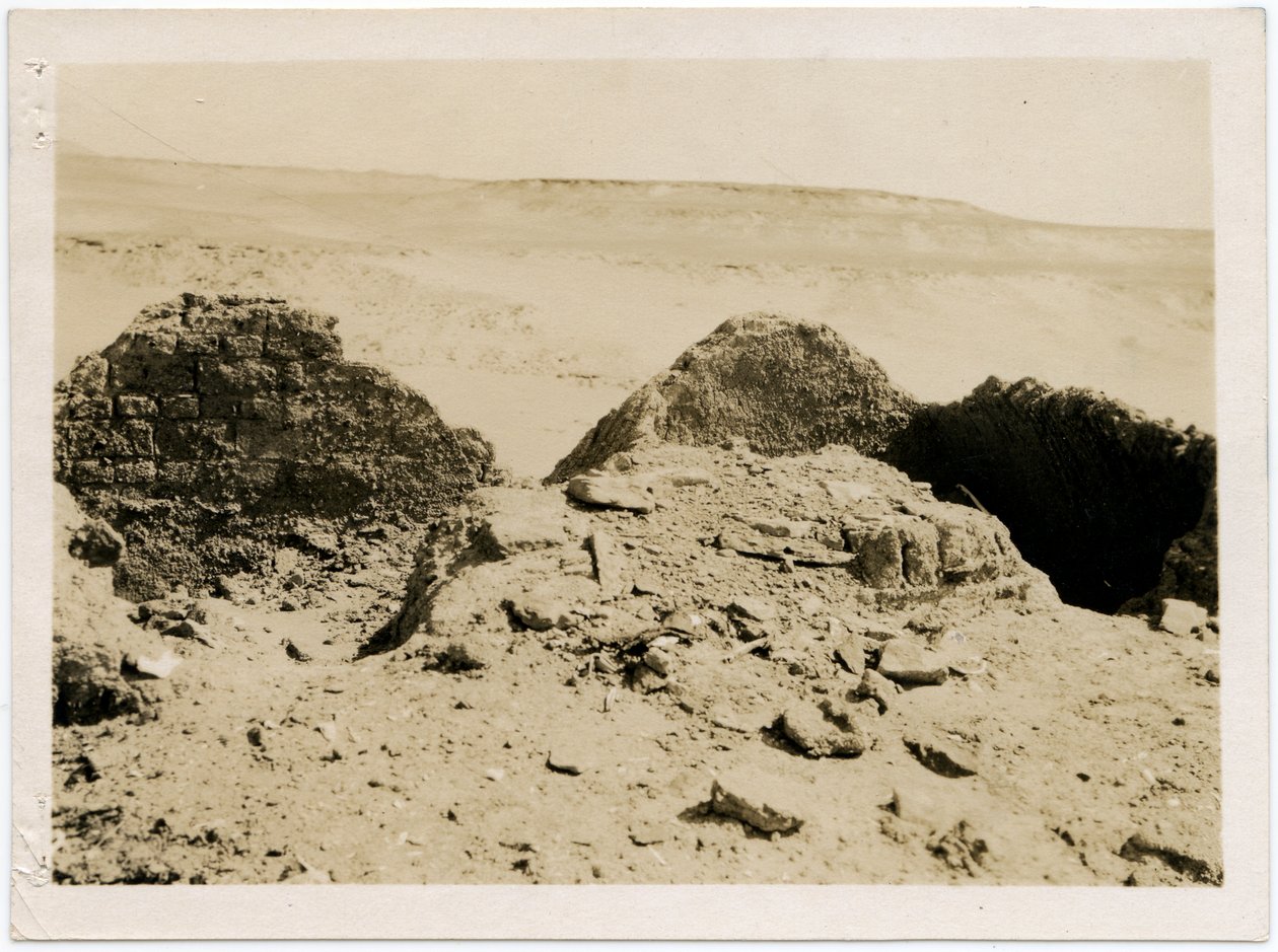 Tombes dans la nécropole, monastère de Saint-Siméon, Assouan, Égypte, photographie d