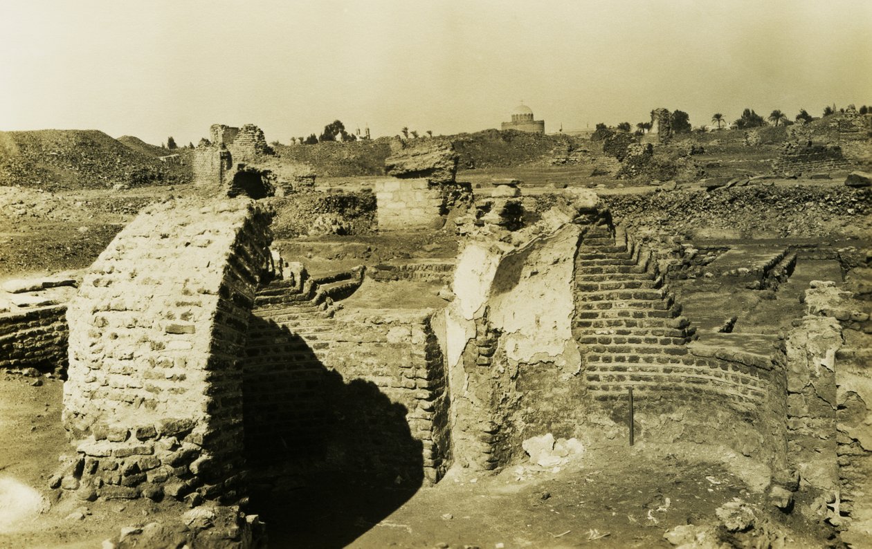 Bâtiment trilobé, al-Fustat, Egypte, photographie d