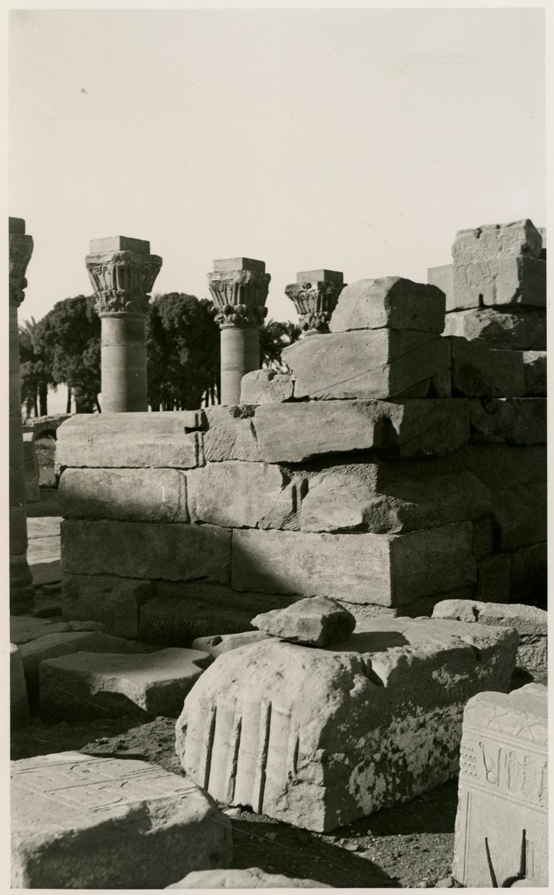 Vue du nymphée romain, Dendera, Egypte, photographie d
