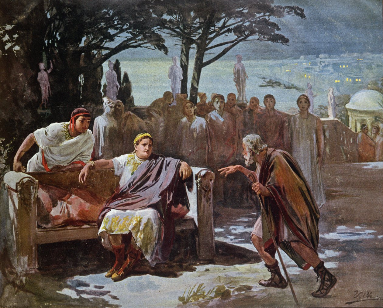 Chilon accusant les chrétiens d