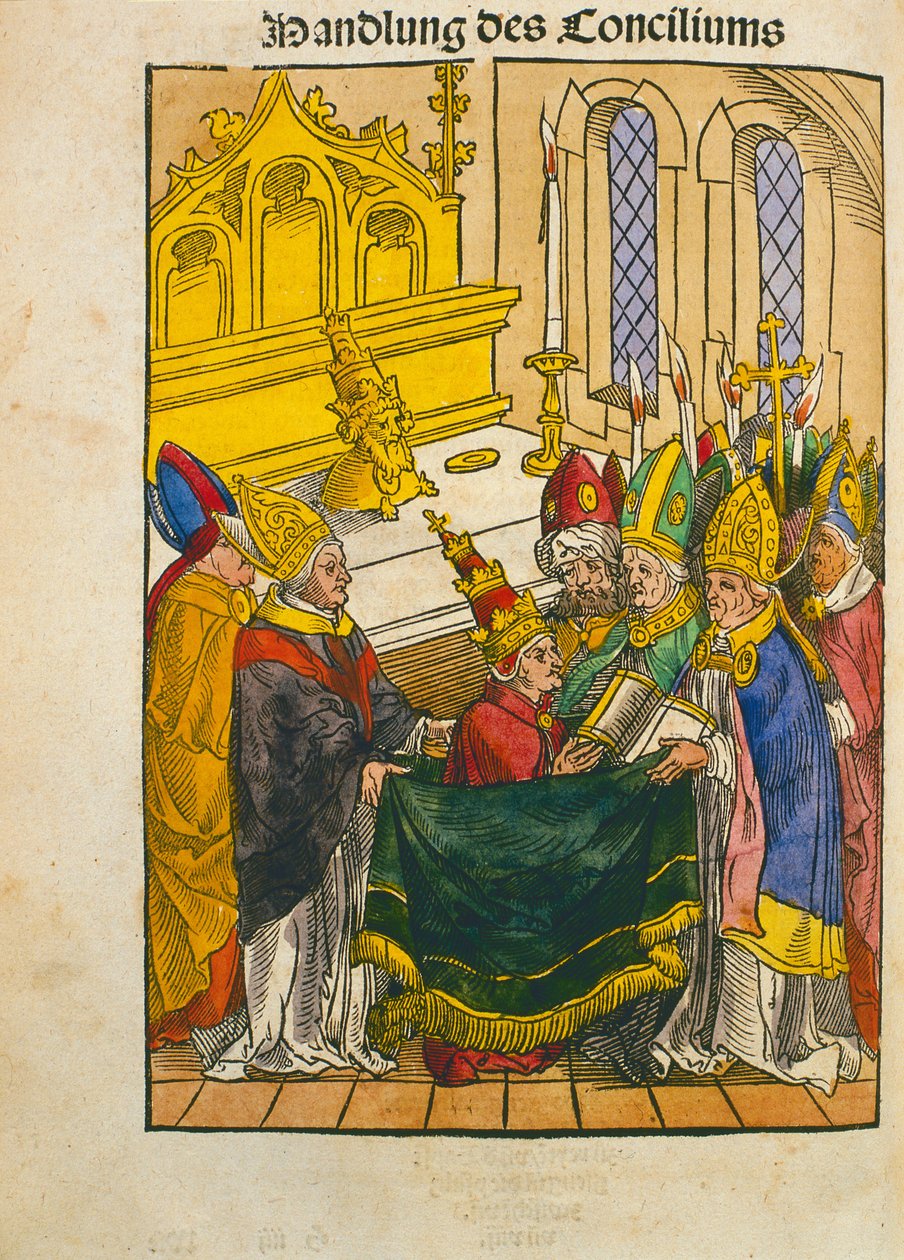 Martin V est installé comme Pape au Concile de Constance, de 