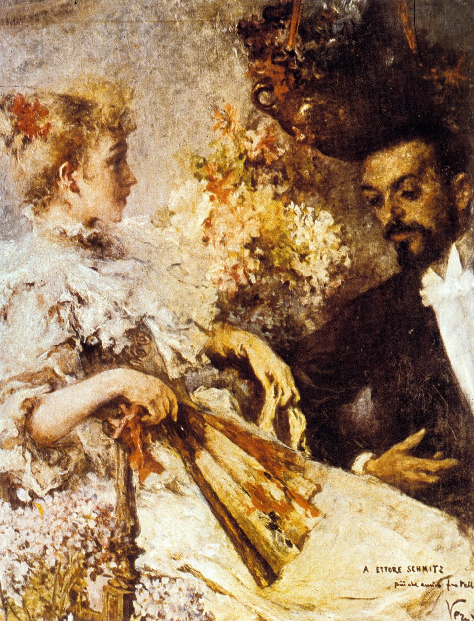Italo Svevo (1861-1928) avec sa sœur - Umberto Veruda
