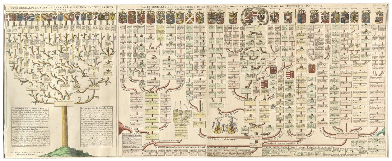 Descendance des maisons royales européennes de l