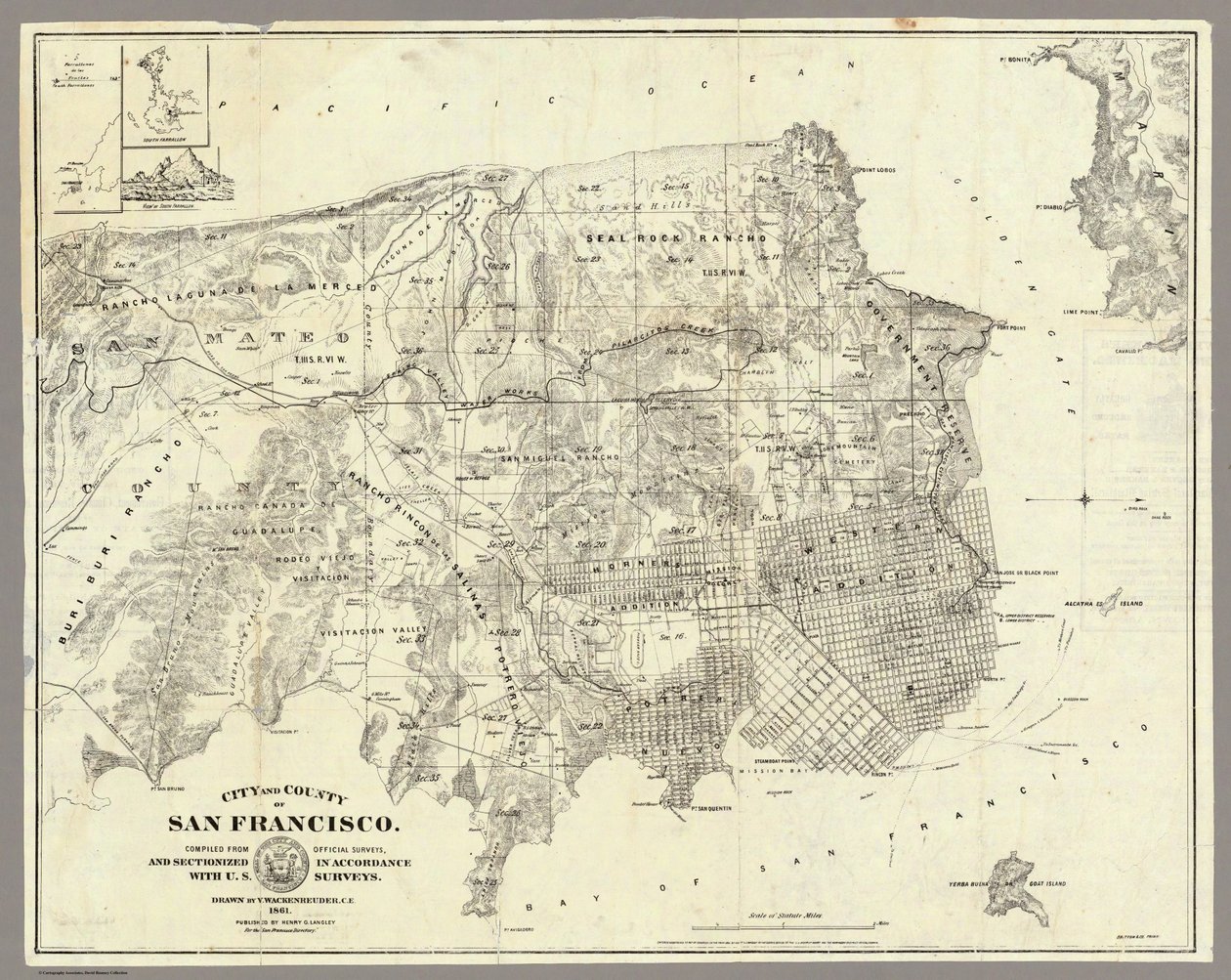 Ville de San Francisco - 1861 - Unbekannt Unbekannt