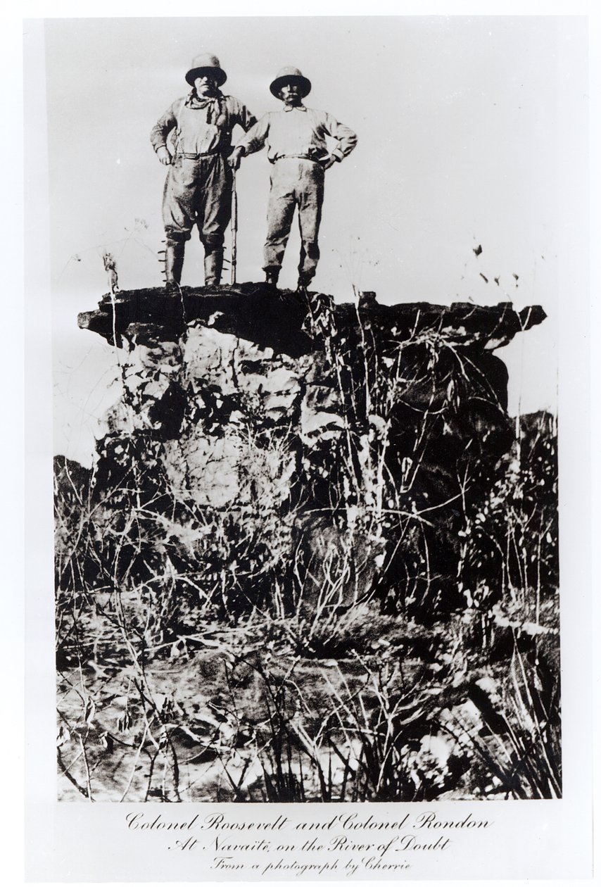 Colonel Roosevelt et Colonel Rondon à Navaite sur la Rivière du Doute, d