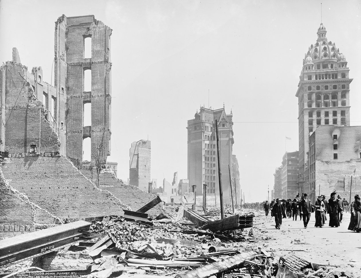 Down Market St., bâtiment Phelan au premier plan, San Francisco, Cal. - Unbekannt Unbekannt
