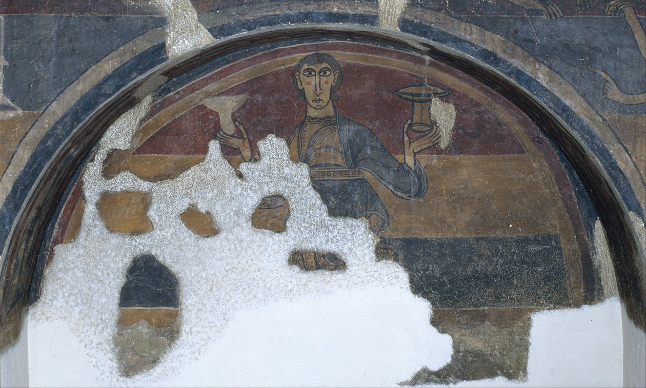 Homme avec deux coupes de Santa Maria de Taüll - Unbekannt Unbekannt