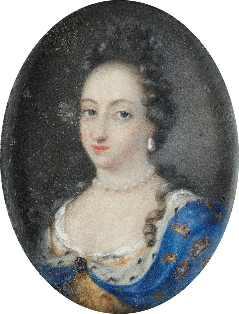 Portrait miniature de la reine Ulrika Eleonora l