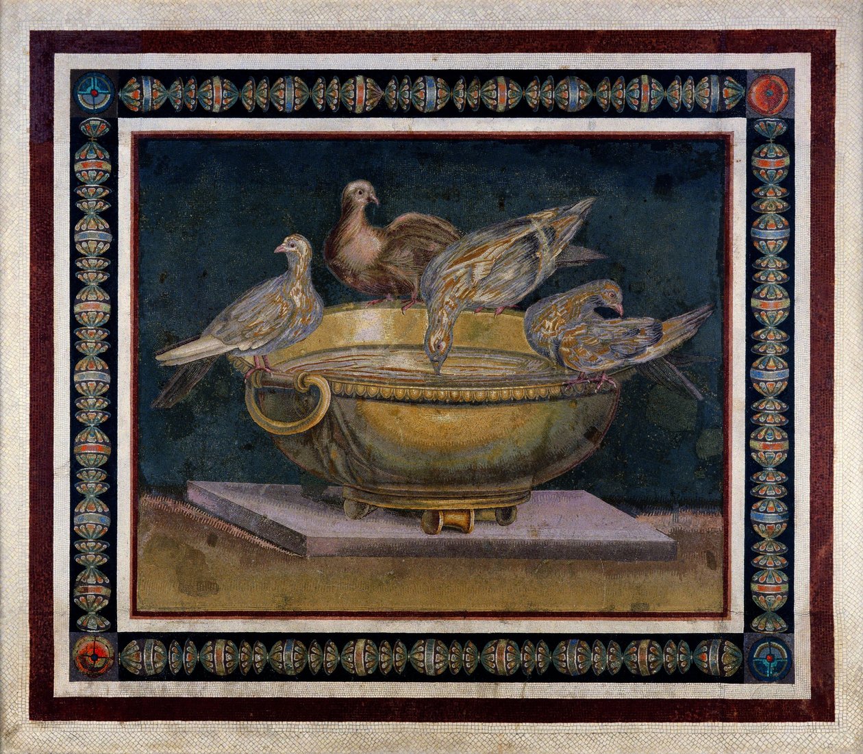 Mosaïque des colombes - Unbekannt Unbekannt