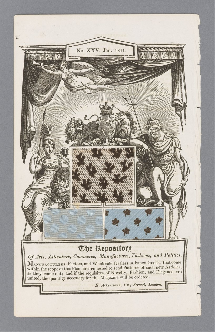 Page du Répertoire des Arts, Sciences, etc. d
