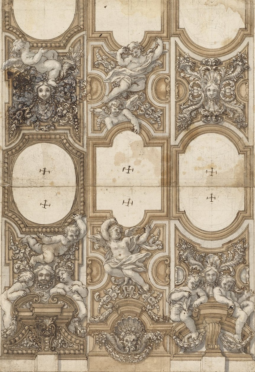 Projet pour des décorations sculptées de plafond - Unbekannt Unbekannt
