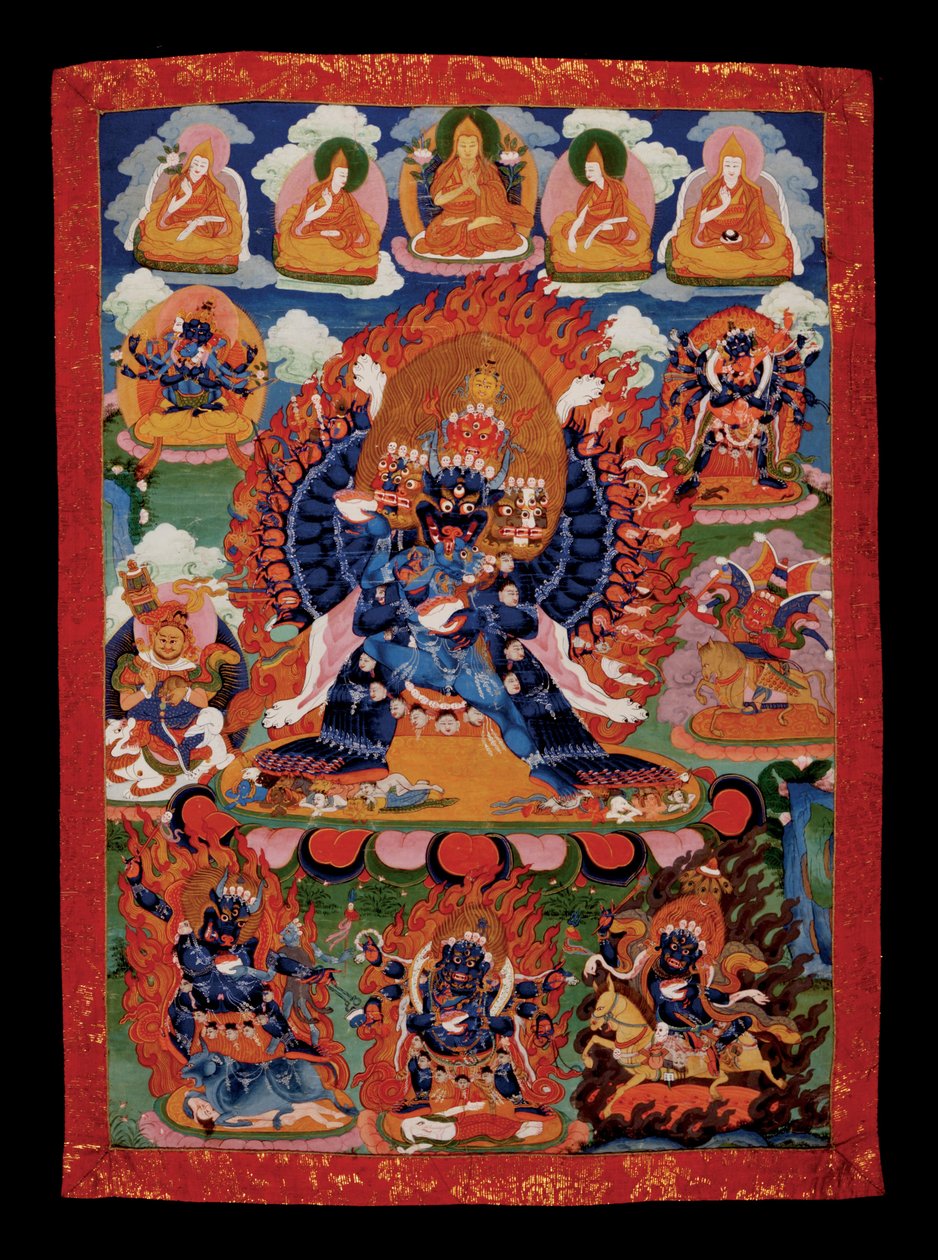 Tibet - Section de Yamantaka Thanka (mémorial) - Unbekannt Unbekannt