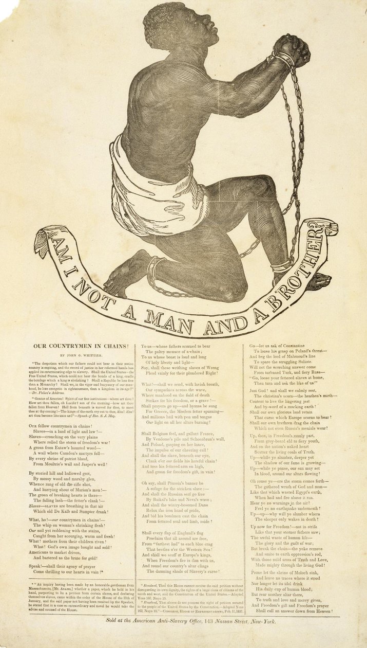 Ne suis-je pas un homme et un frère - Unbekannt Unbekannt