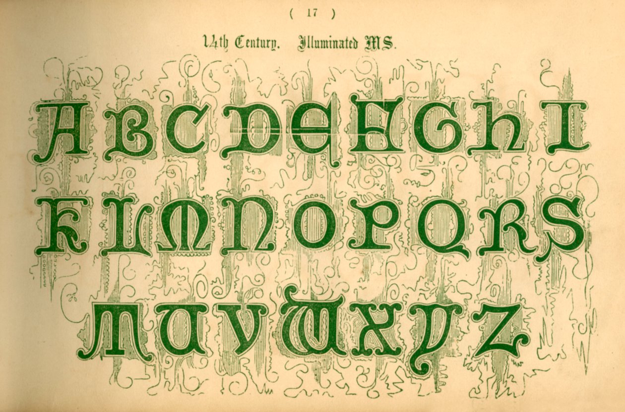 14e siècle. Manuscrit enluminé, 1862 - Unbekannt