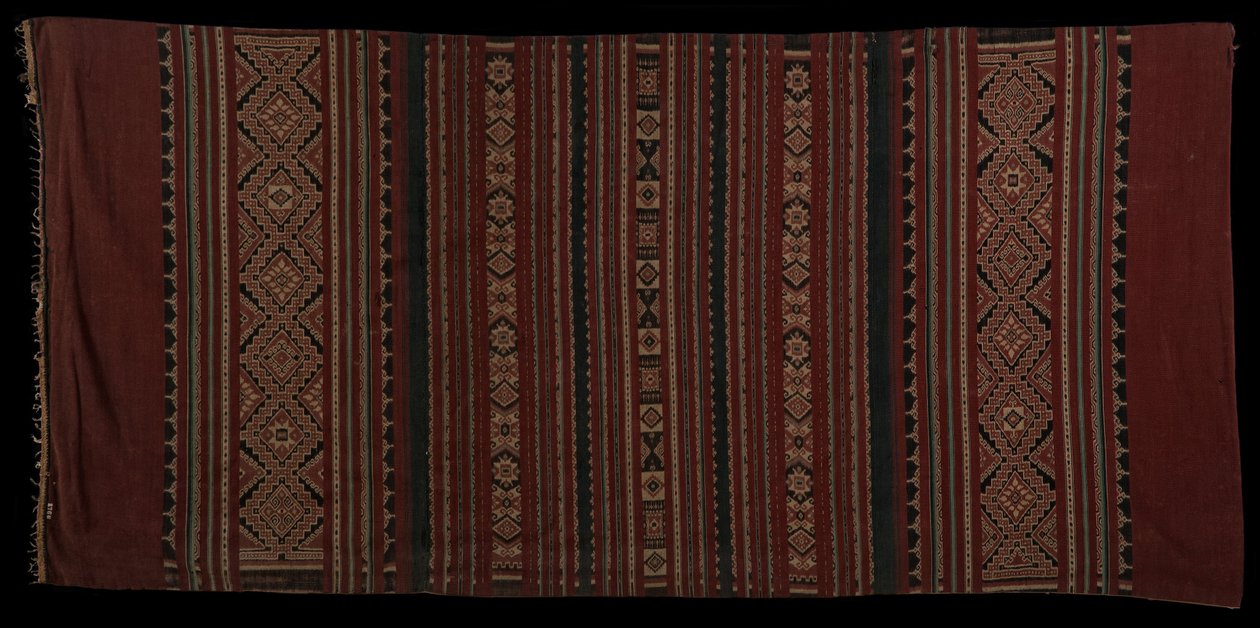 Un sarong Bentenan, tissé par le peuple Minahasa vers le XVIIIe siècle - Unbekannt