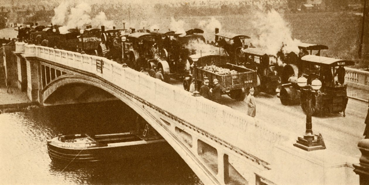 Un pont en béton sur la Tamise à Caversham, vers 1930 - Unbekannt