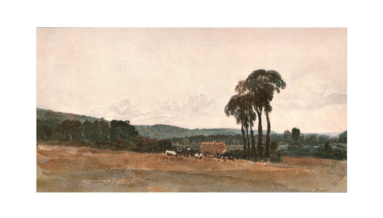 Scène de moisson - une esquisse en plein air, vers 1900 - Unbekannt