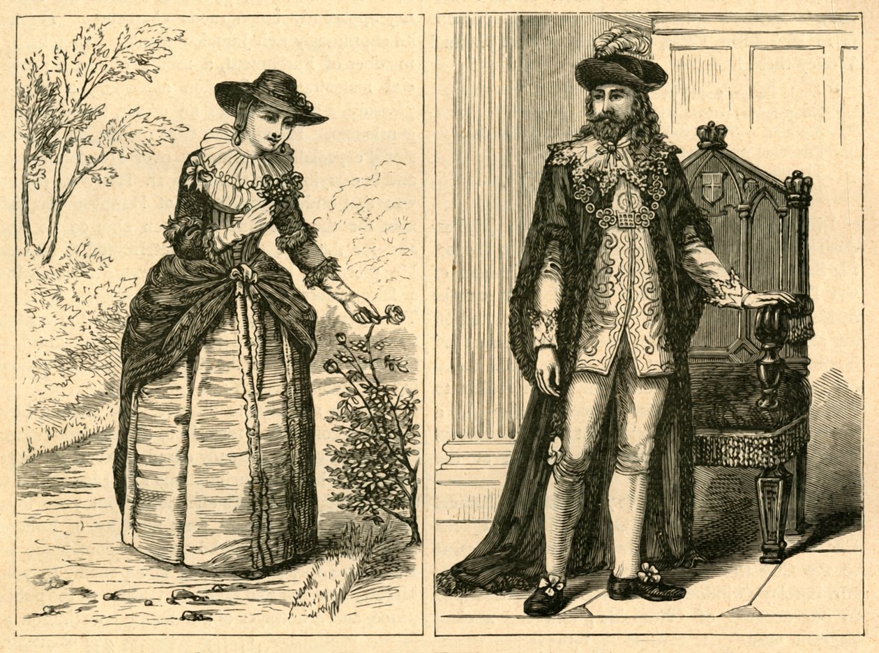 Un Lord Maire et sa Dame au milieu du XVIIe siècle, 1897 - Unbekannt