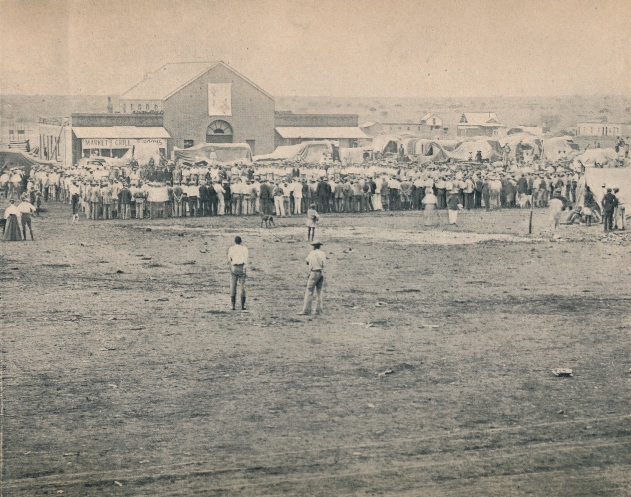 Une réunion de masse à Bulawayo, vers 1900 - Unbekannt