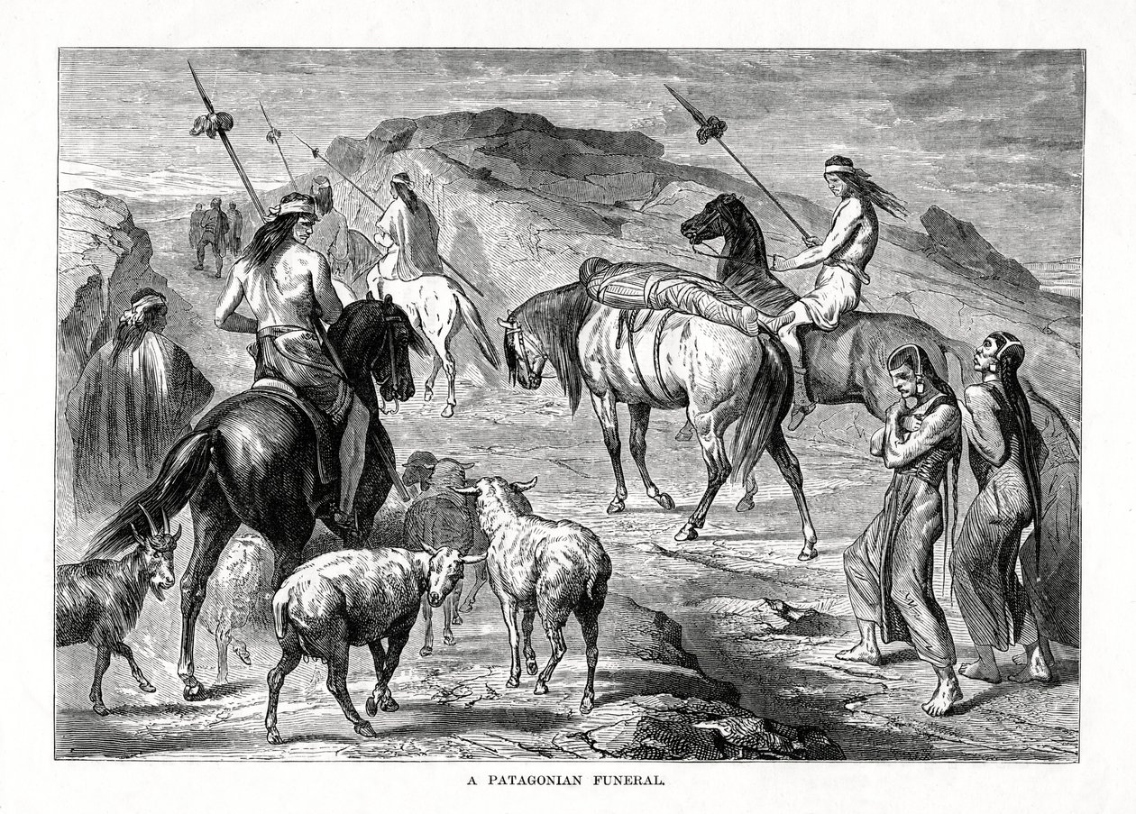 Un enterrement patagonien, 1877 - Unbekannt