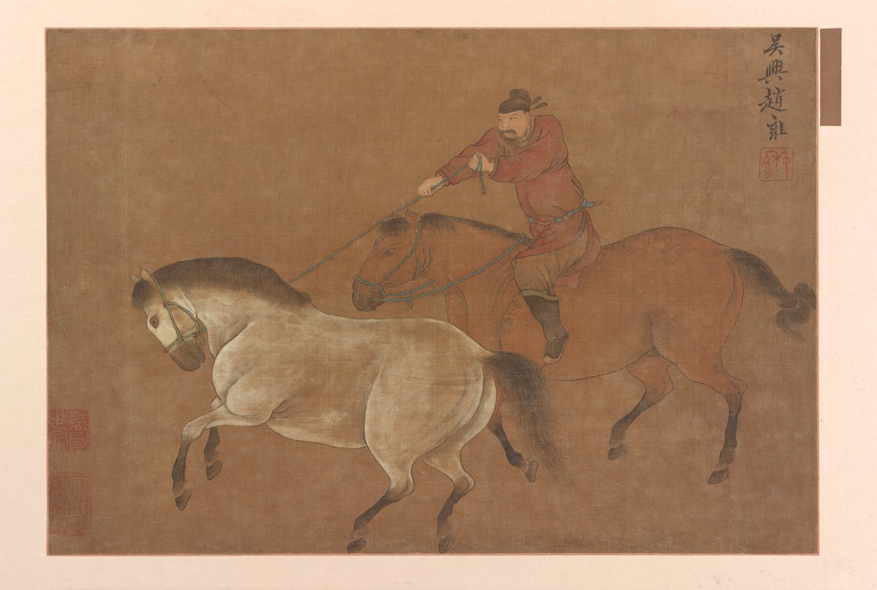 Un cavalier lassant un cheval - Unbekannt