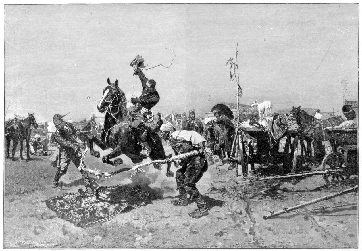 Une foire aux chevaux russes - Unbekannt