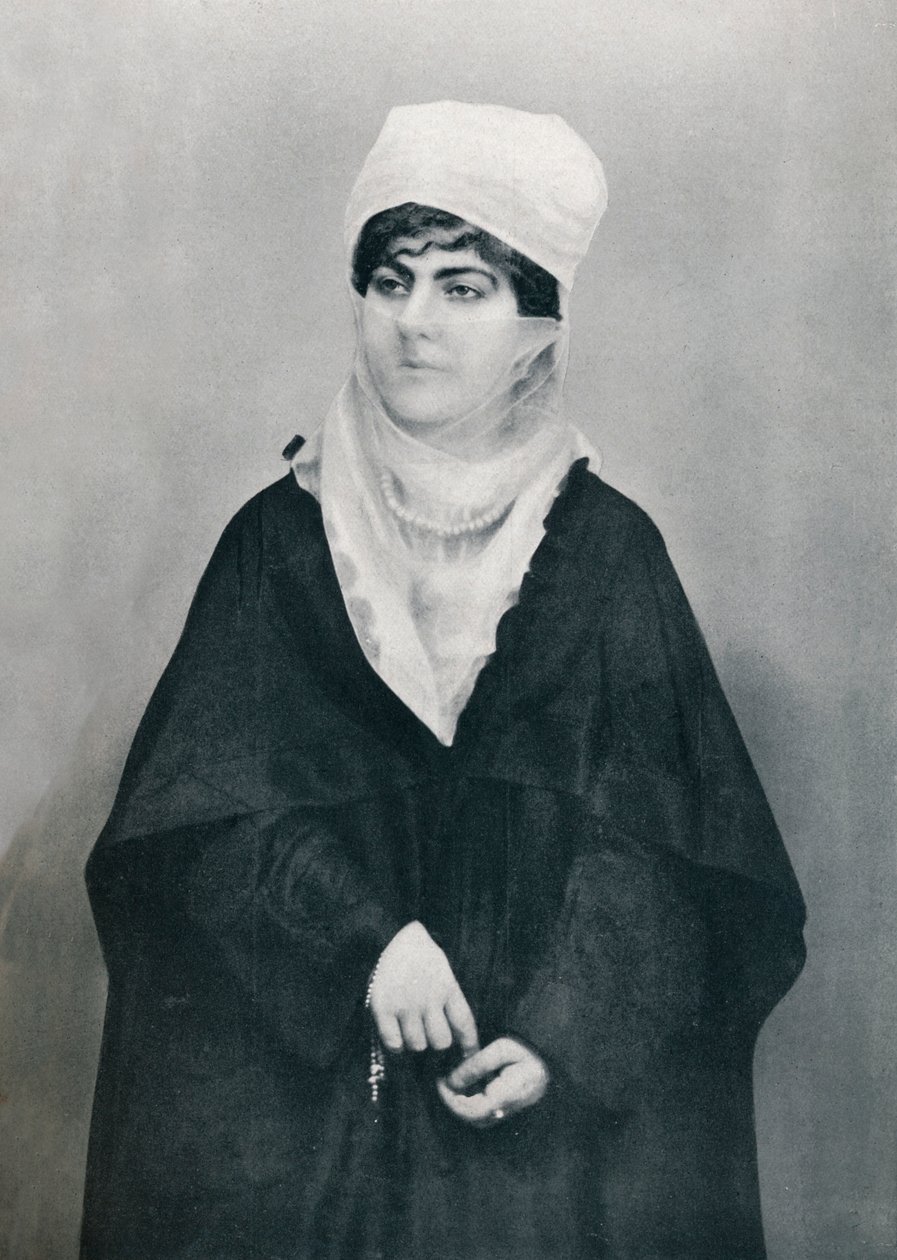 Une dame turque en costume extérieur, 1912 - Unbekannt