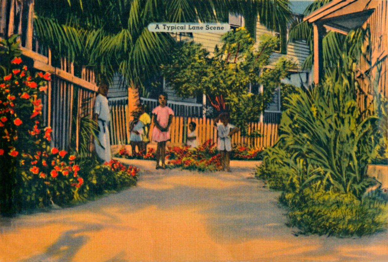 Une scène typique de ruelle, vers les années 1940 - Unbekannt