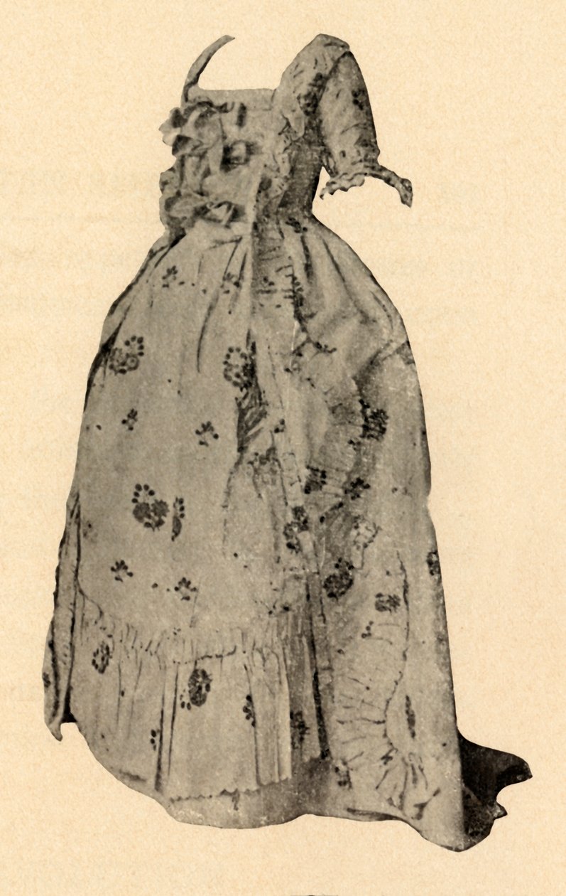 Un sacque Watteau, tenue de mariage de Mme William West, 1752, 1937 - Unbekannt