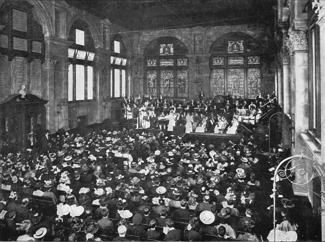 Un concert à la Guildhall School of Music, Londres, vers 1901 - Unbekannt