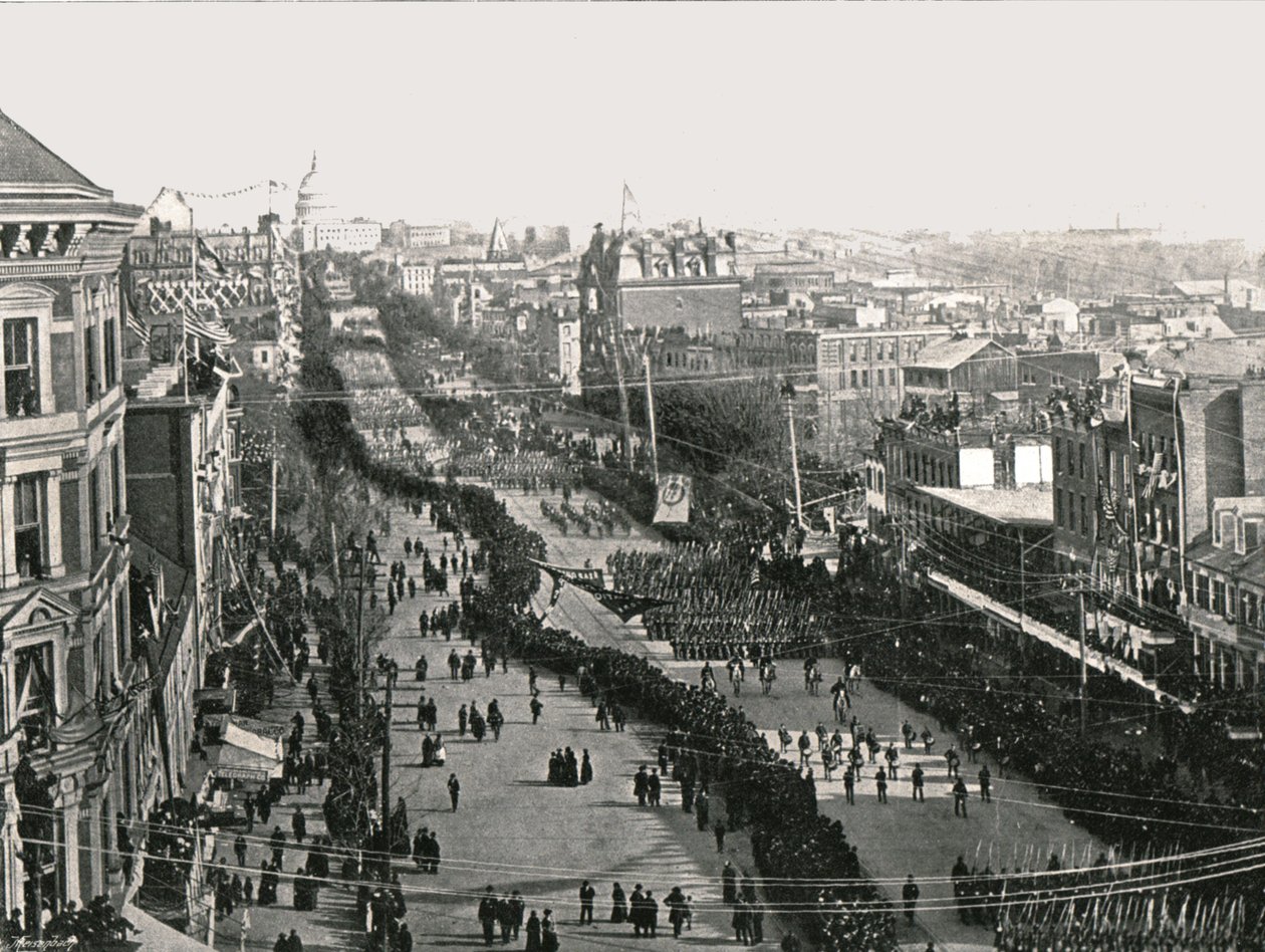 Jour de fête dans la capitale américaine, Washington DC, USA, 1895 - Unbekannt
