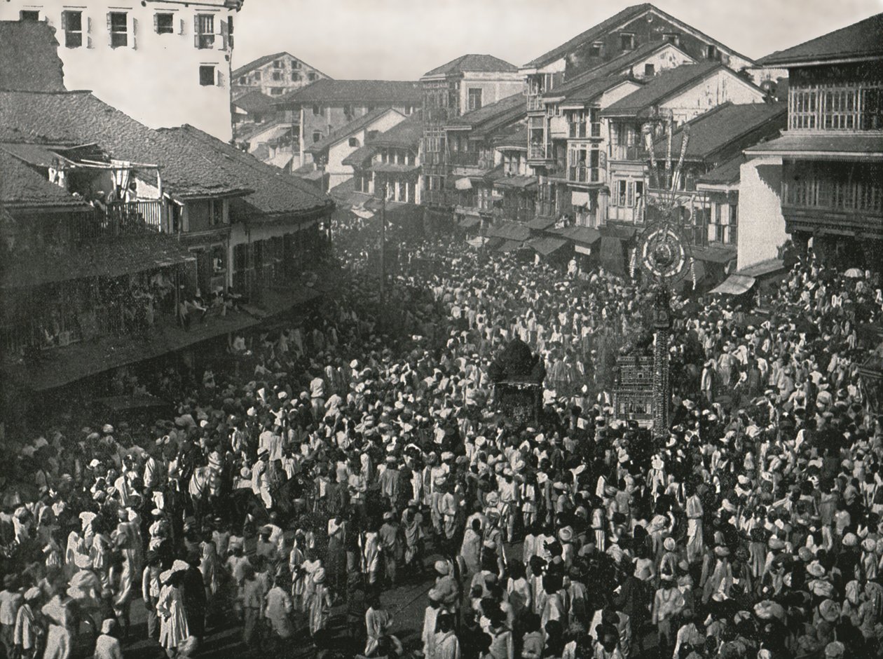 Une grande procession indigène, Bombay, Inde, 1895 - Unbekannt