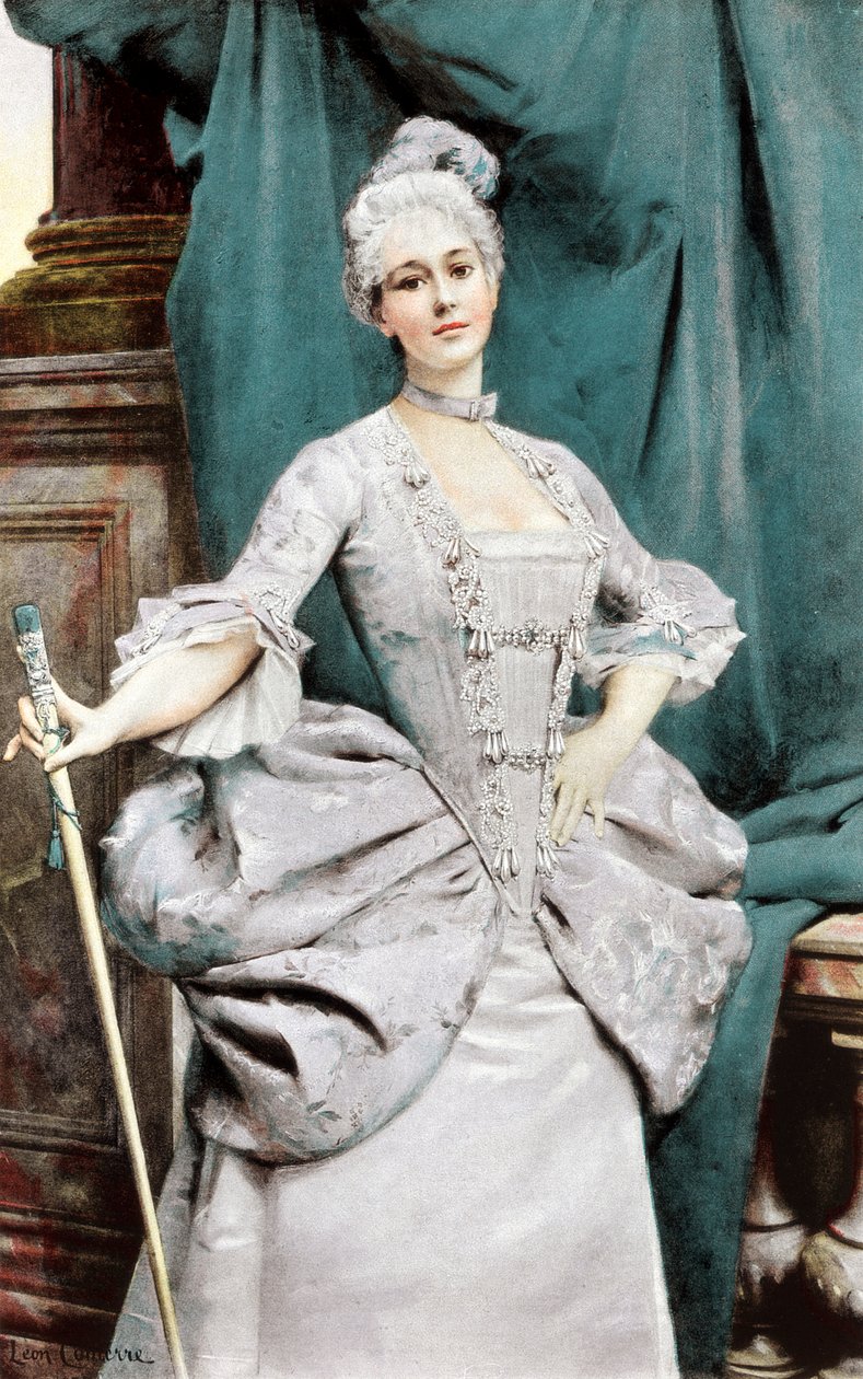 Une dame de rang du temps de Louis XV, 1889 - Unbekannt