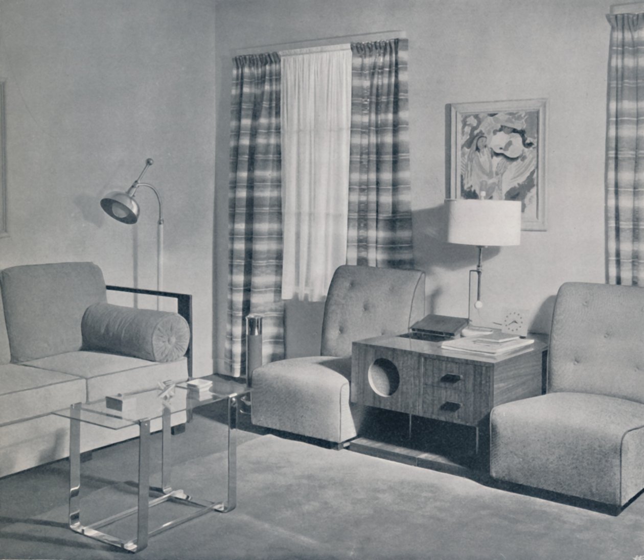 Vue dans un appartement de deux pièces dans le bâtiment Keeler, Grand Rapids, Michigan, 1935 - Unbekannt