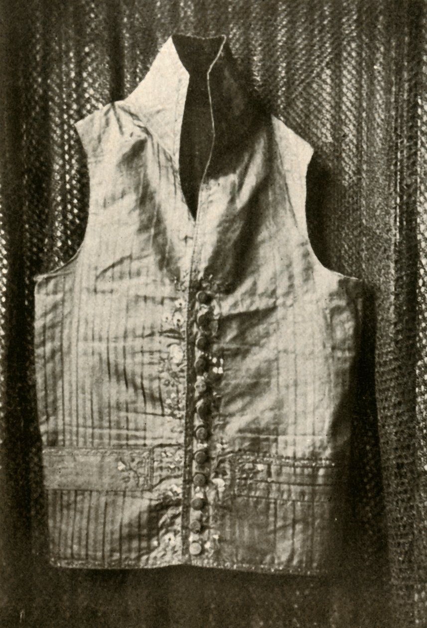 Un gilet porté par le comte Lemcke, vers 1798, 1937 - Unbekannt