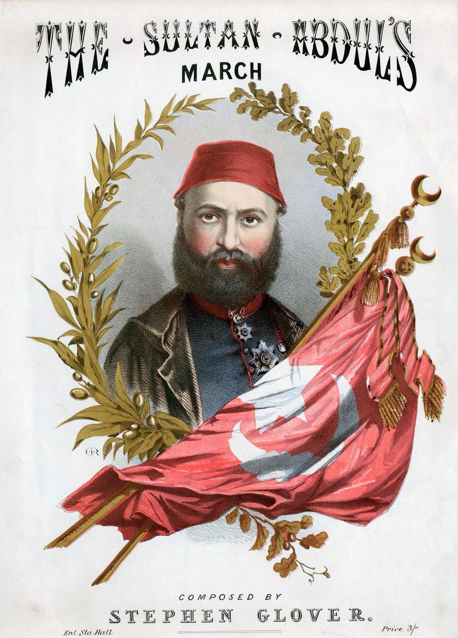 Abd-ul-Aziz 1830-1876, sultan de Turquie à partir de 1861, vers 1871 - Unbekannt