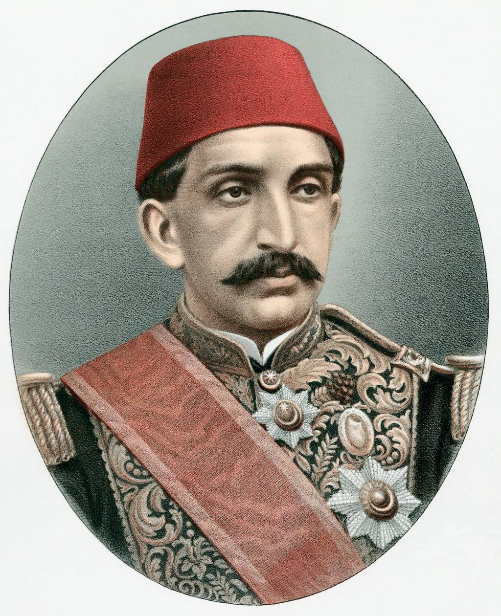 Abdul Hamid II 1842-1918, dernier sultan de Turquie, vers 1880 - Unbekannt