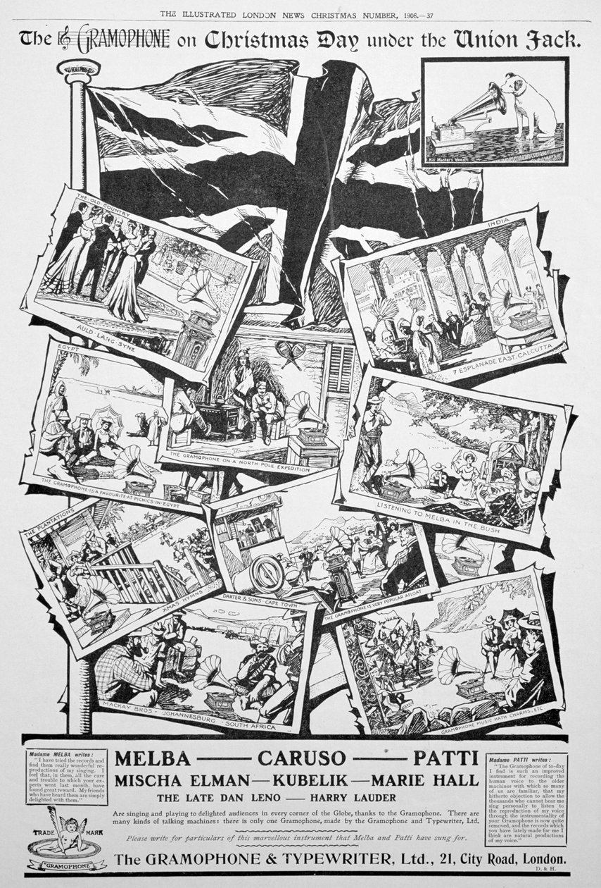 Publicité pour la Gramophone and Typewriter Co, 1906 - Unbekannt