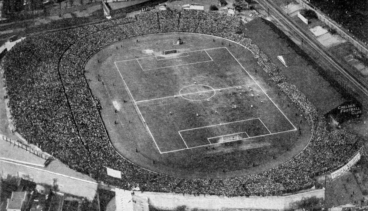 Vue aérienne de Stamford Bridge, stade du Chelsea Football Club, Londres - Unbekannt