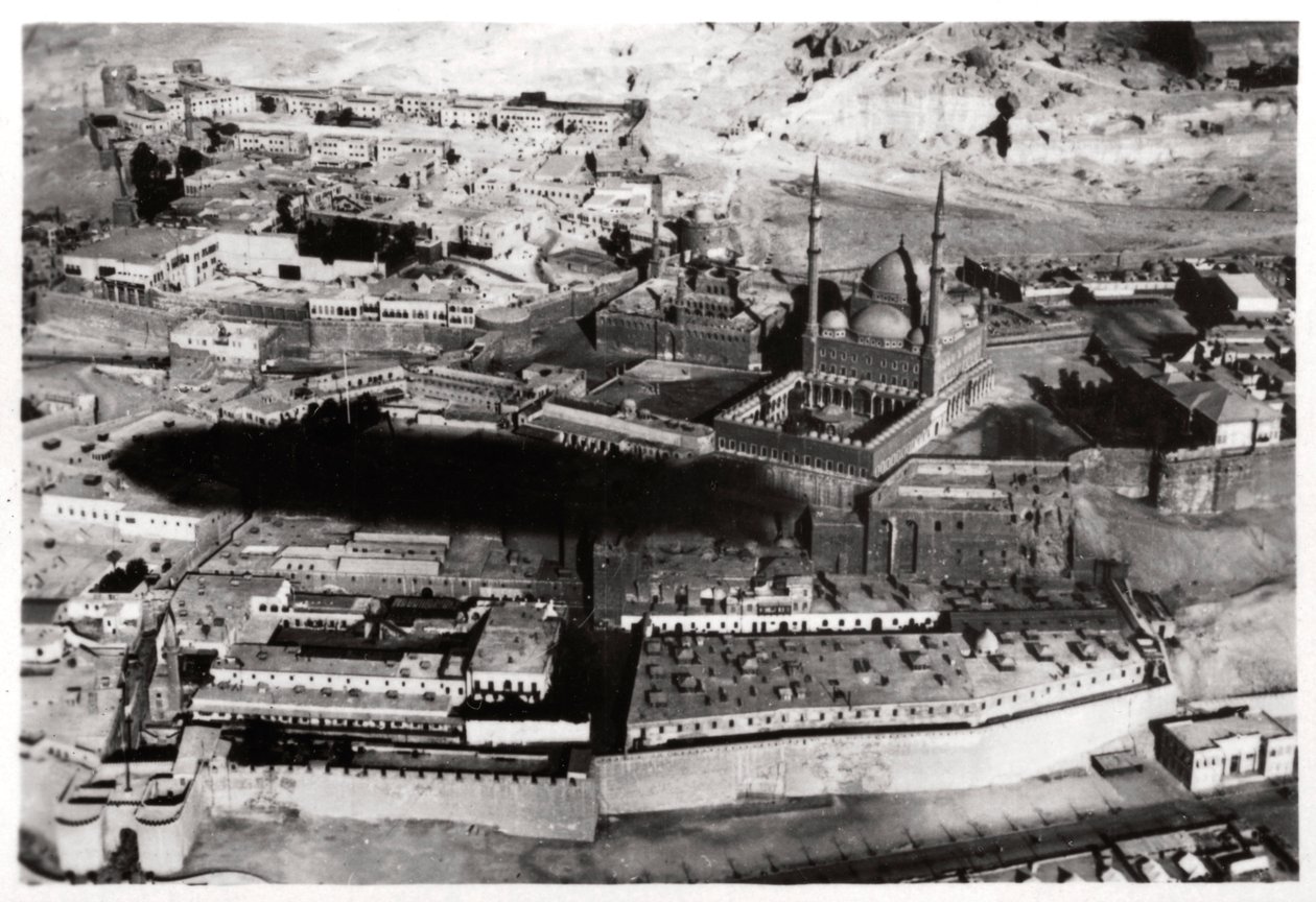 Vue aérienne de la mosquée de Muhammad Ali Pasha, Le Caire, Égypte, depuis un Zeppelin - Unbekannt
