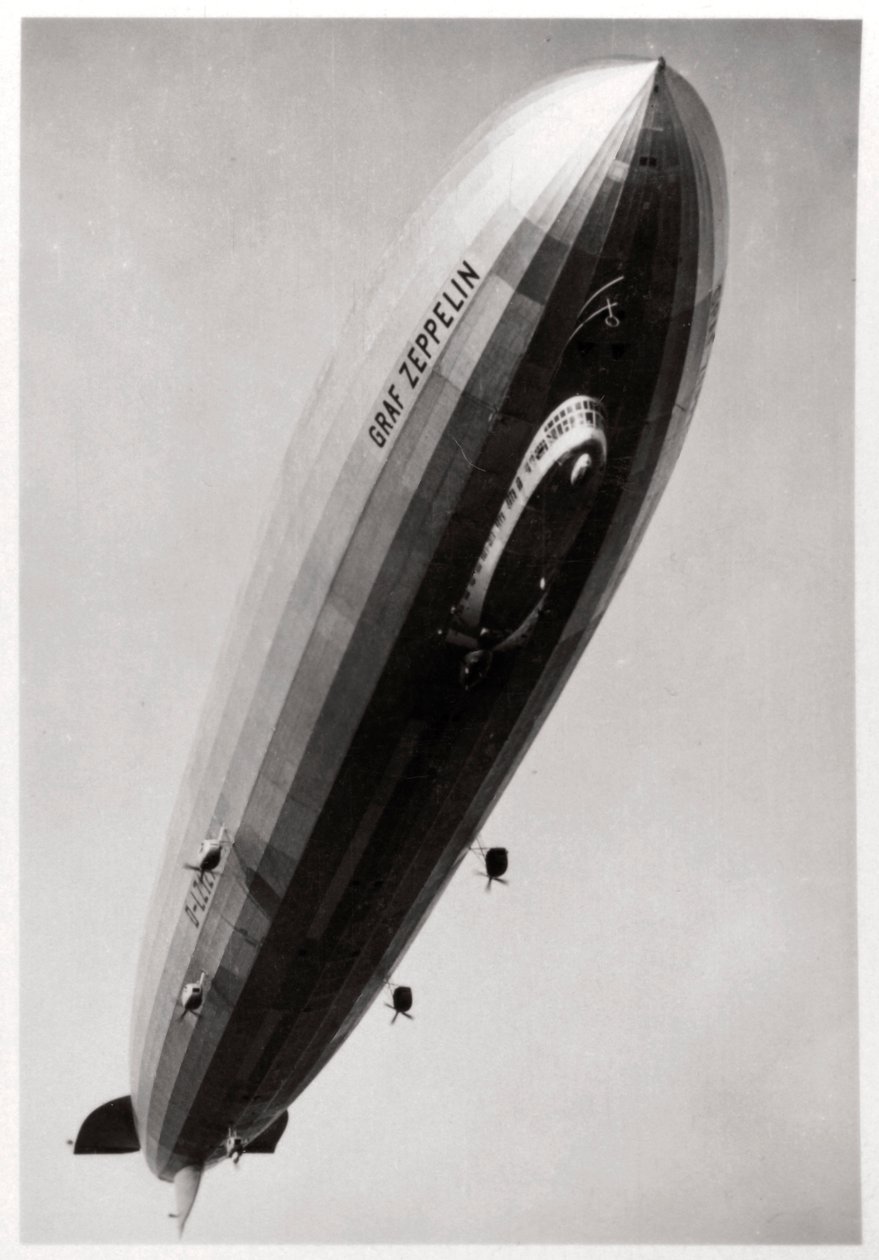 Dirigeable LZ127 Graf Zeppelin, vu d