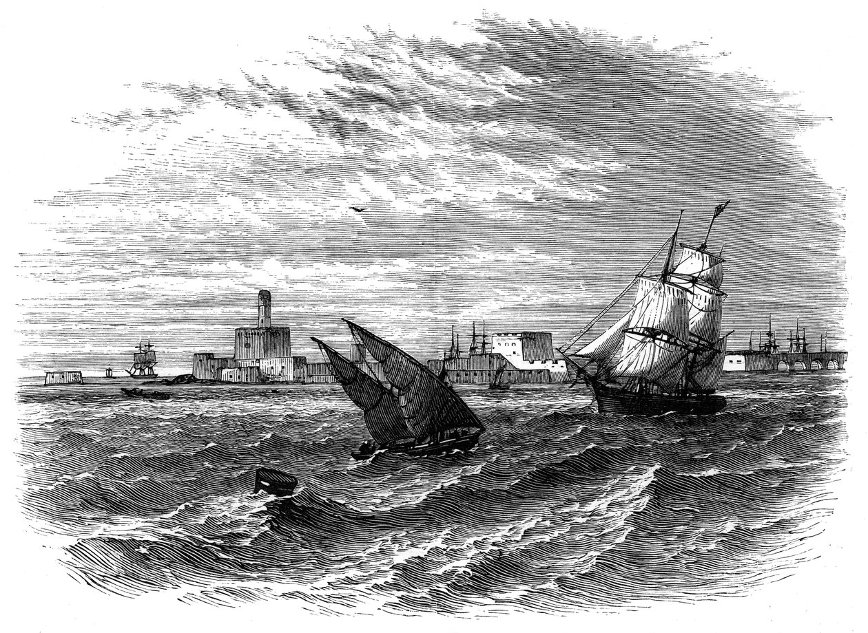 Alexandrie depuis la mer, Égypte, vers 1890 - Unbekannt