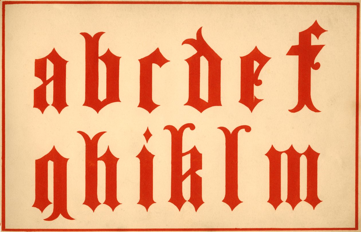 Alphabet, lettres a-m, minuscules - Unbekannt