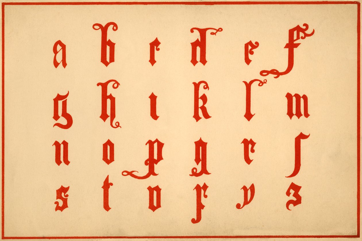 Alphabet, lettres a-z, minuscules - Unbekannt