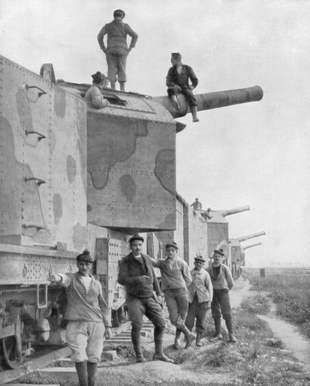 Une batterie de train blindé, 1918 - Unbekannt