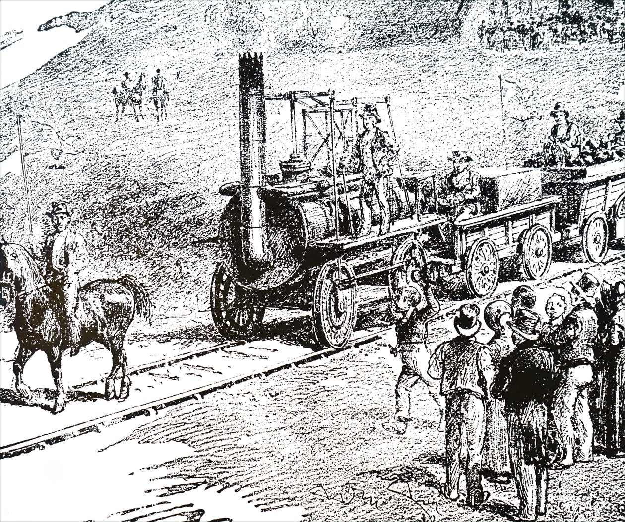 Une locomotive construite par George Stephenson - Unbekannt
