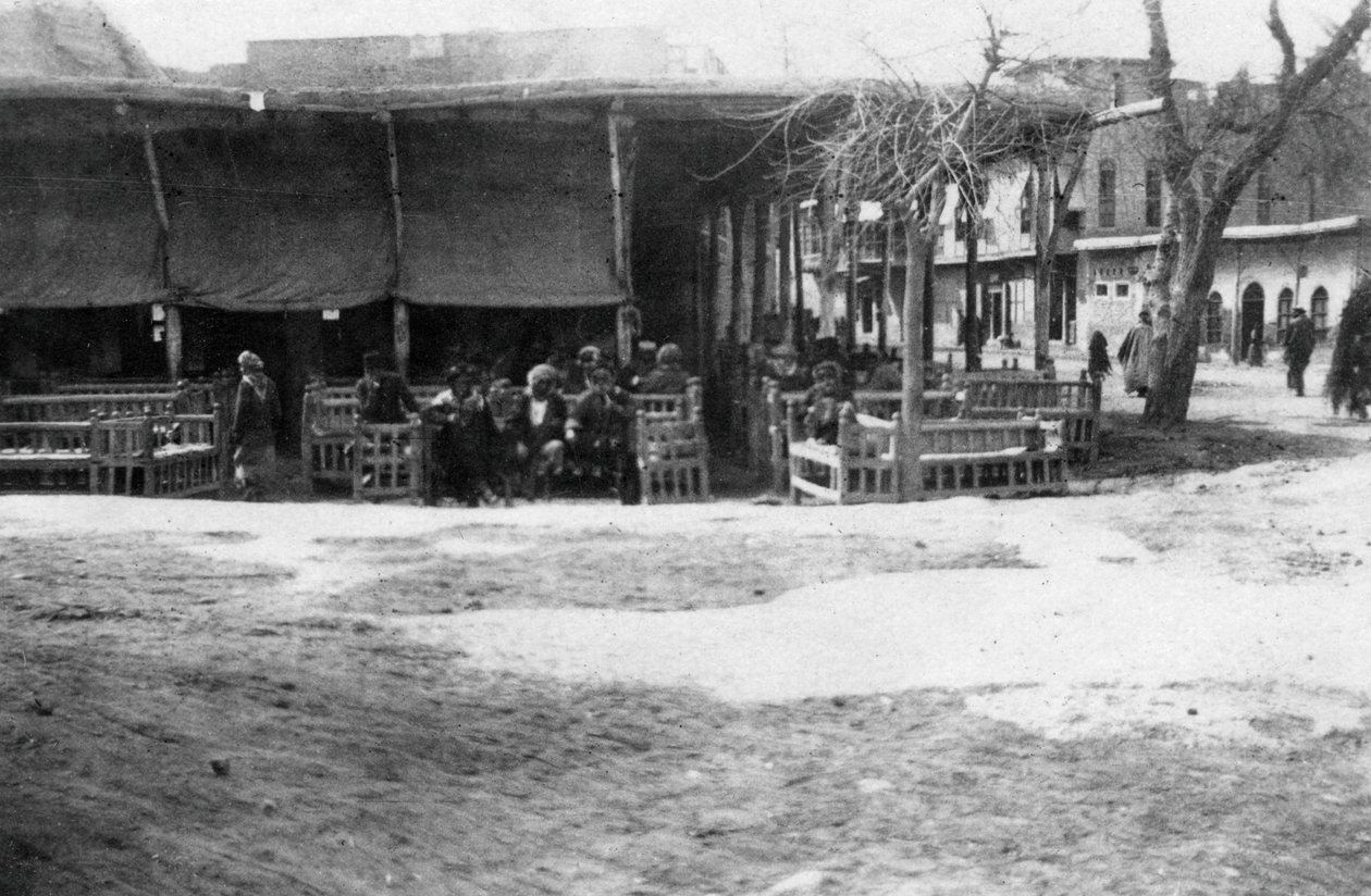 Café arabe, Bagdad, Mésopotamie, Première Guerre mondiale, 1918 - Unbekannt