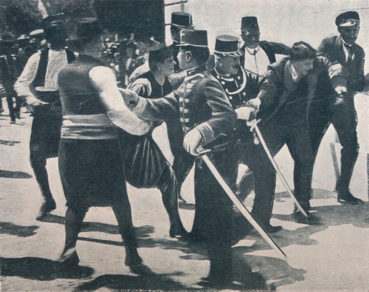 Arrestation de Gavrilo Princip, assassin de l